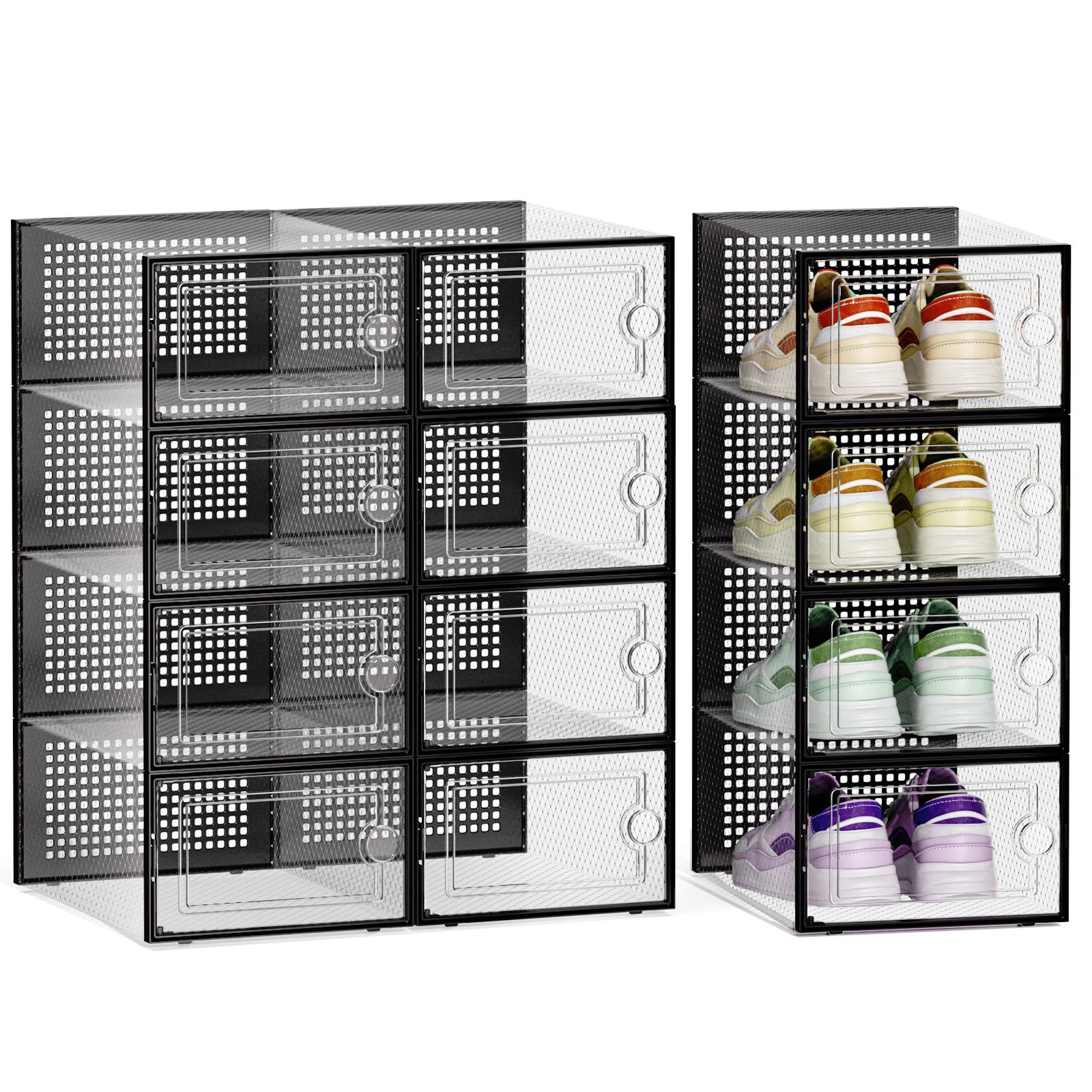 Shoe Box Display - 12/24 boîtes à chaussures transparentes épaisses,