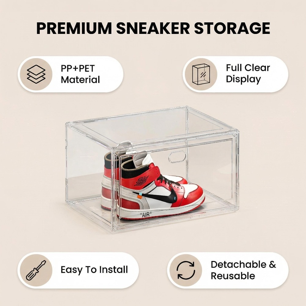 Boîte de rangement transparent - Shoe Box Display avis et prix